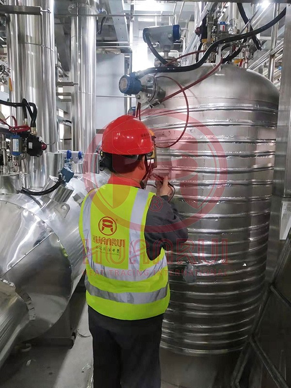 El sistema de trazado térmico de Huanrui ayuda a Nanda Optoelectronics a producir gases especiales clave.