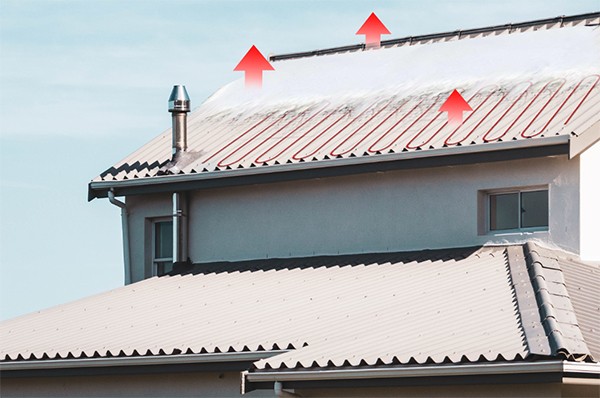 Sistema de calefacción eléctrica para derretir nieve en canalones y suelos de Huanrui: garantiza la seguridad del edificio y de los desplazamientos.