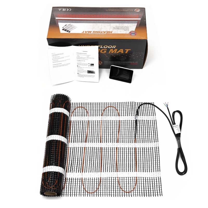Alfombrilla calefactora de doble conductor para debajo de las baldosas