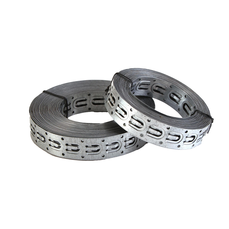 Correa de acero para colgar cables de calefacción por suelo radiante para una fácil instalación.